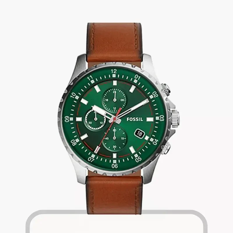 Fossil Dillinger Leather Strap Casual Men's Watch | FS5734